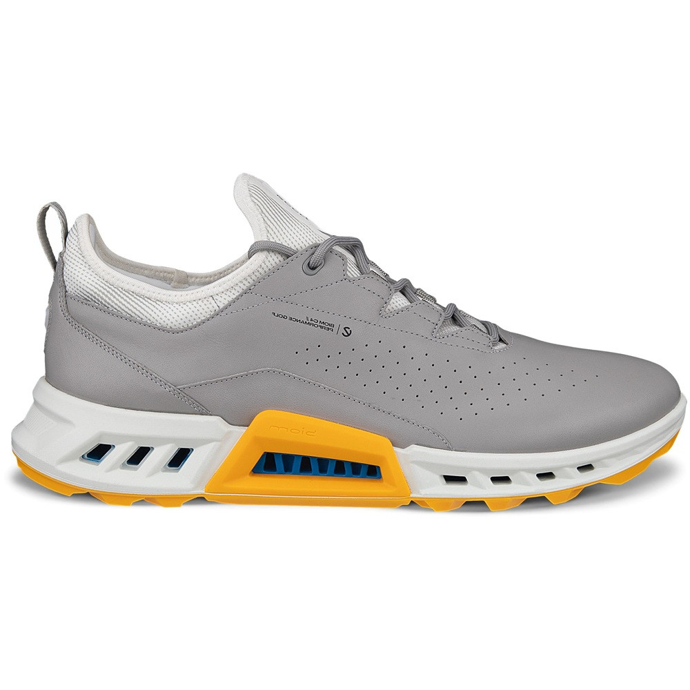 Ecco Men's Biom C4 Golf Shoes Concrete/Baygreen - Maple Hill Golf